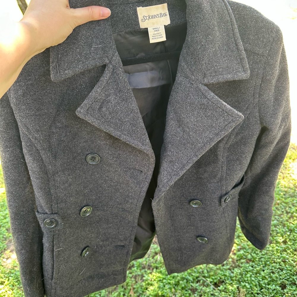 St. John's Bay Charcoal Pea Coat